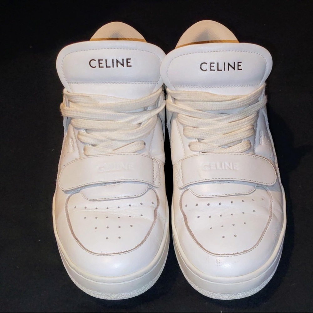 Celine CT-02 White Leather Sneakers